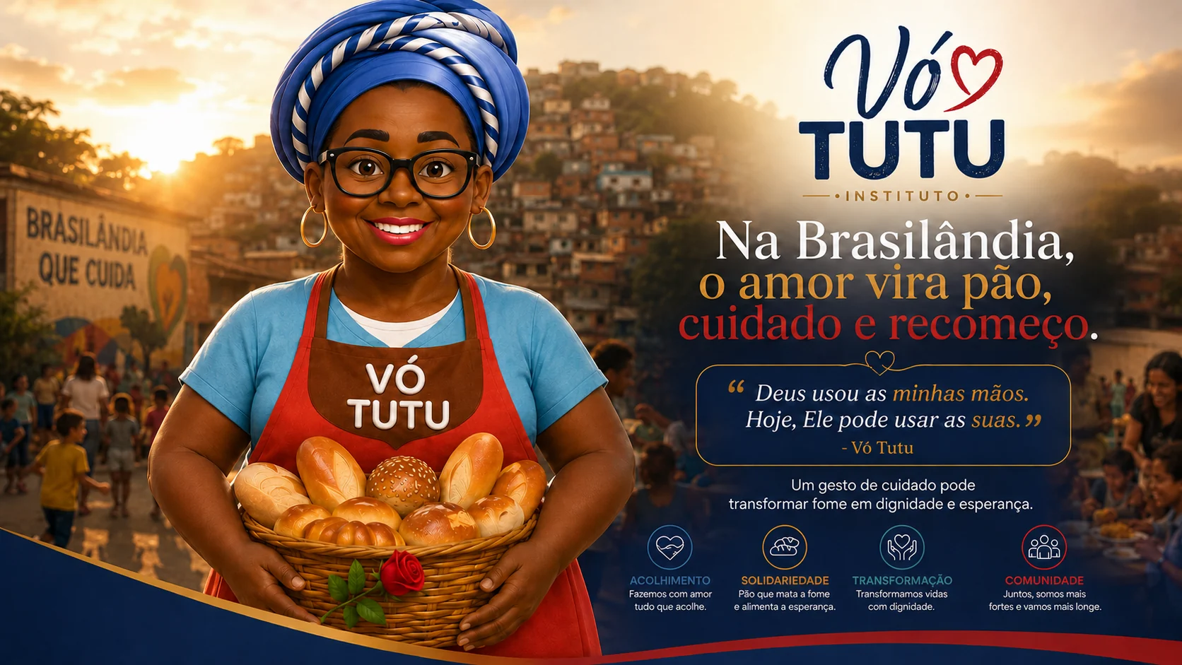 Banner oficial Instituto Vó Tutu na Brasilândia