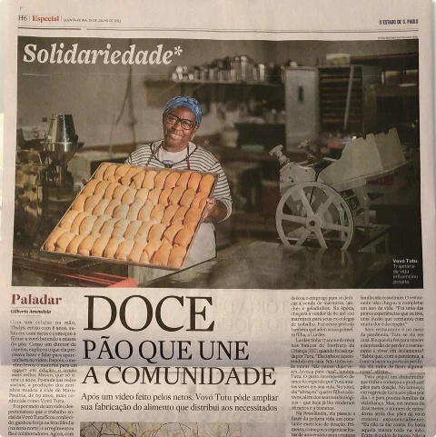 Matéria do jornal O Estado de São Paulo sobre a Vó Tutu